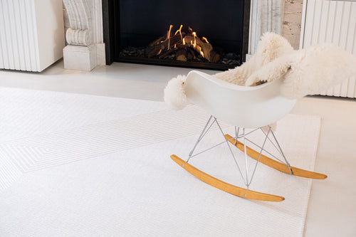 Jules Flipo vloerkleed 9167 White - Wit - 140 x 200 cm