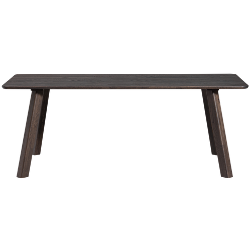 WOOOD eettafel afgerond vingerlas Tablo - Eiken - Mystic Brown - 200x90 - vtwonen shop
