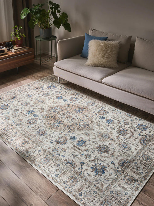 benuta wasbaar vloerkleed Laury - beige - 300x400 cm