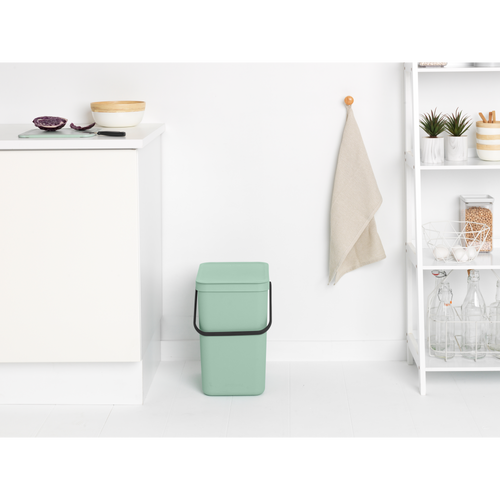 Brabantia Sort & Go afvalemmer, 25 liter - Jade Green
