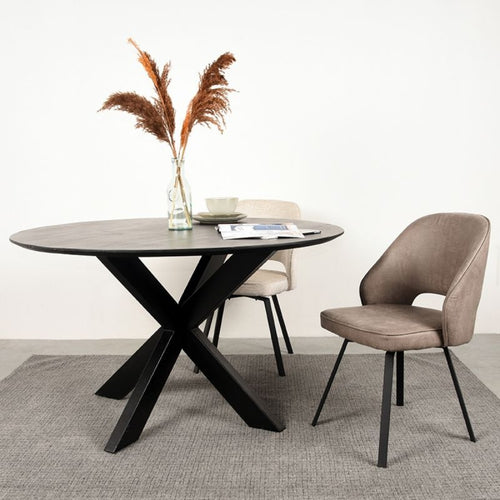 LABEL51 Eetkamerstoel Lewis - Taupe - Zithoogte 47cm - Set van 2 - vtwonen shop