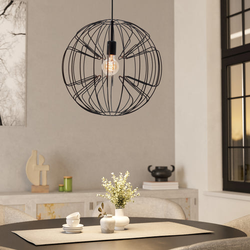 EGLO hanglamp Okinzuri 1 - e27 - ø 45 cm - zwart