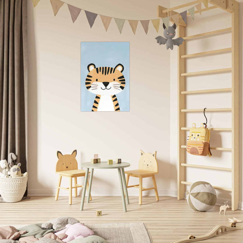 Artfulprints  Speelse tijger vriend   poster 70x100 cm - vtwonen shop
