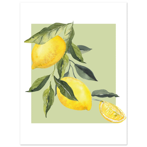 Artfulprints  Fruits - Lemon tree symphony   poster 30x40 cm - vtwonen shop