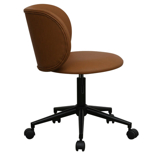 Furnhouse bureaustoel Bobo - Cognacbruin - Kunstleer - 56x57x71