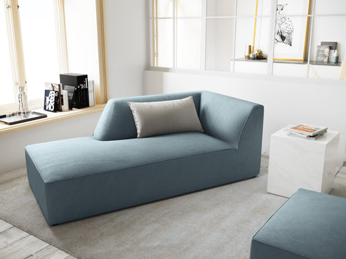 Micadoni linker meridiaan Ruby ribfluwelen, lichtblauw - 180x93x69cm