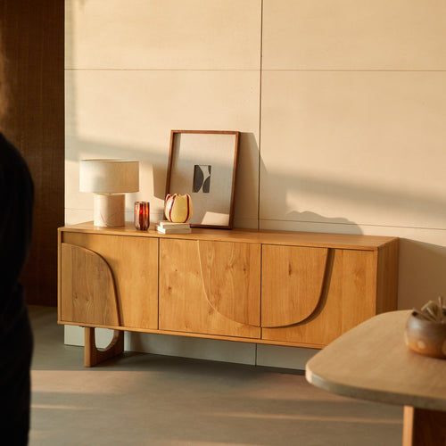 Tikamoon Buffetkast in eikenhout 175 cm - Naturel