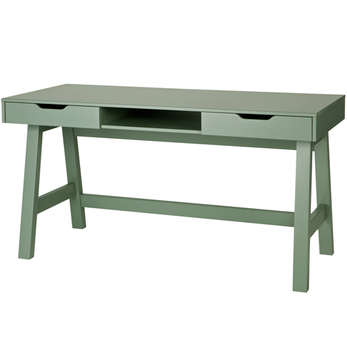 WOOOD Bureau Nikki - Grenen - Jadegroen - 75x140x62 - vtwonen shop