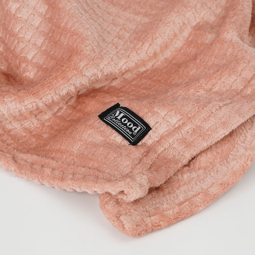 In The Mood Collection Joanne Fleece Plaid - L180 x B130 cm - Polyester - Perzik