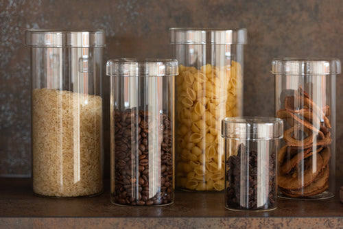 J-Line voorraadpot Lisa - glas - transparant - large - vtwonen shop