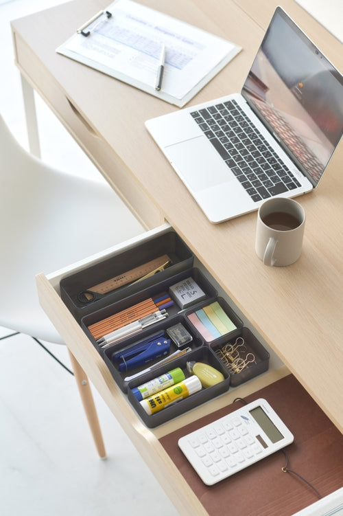 Yamazaki Stapelbare Lade Organizer - diep | smal - Tower - Zwart