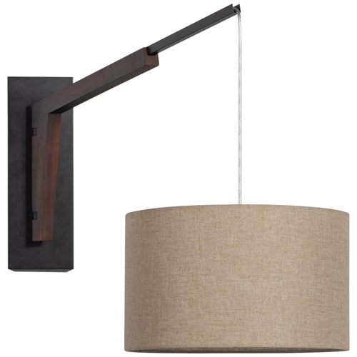 BePureHome wandlamp met kap Brim - Hout - Naturel - 47x88x38 - vtwonen shop