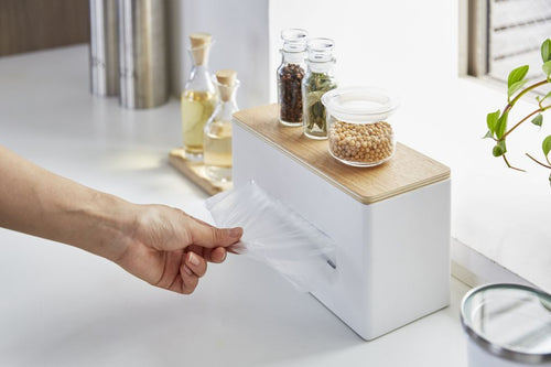 Yamazaki Tissuebox Dubbelzijdig - Rin - Beige