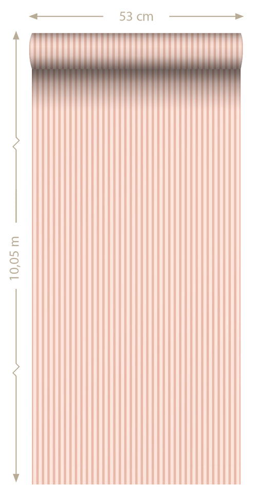 Sanders & Sanders behang strepen roze - 50 x 900 cm - 935385