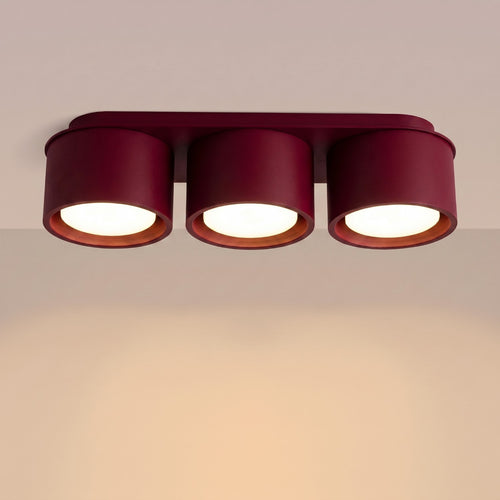 Sollux Lighting Plafondlamp MODO 3 bordeaux Gx53 - 32,4x10,4x8,2cm