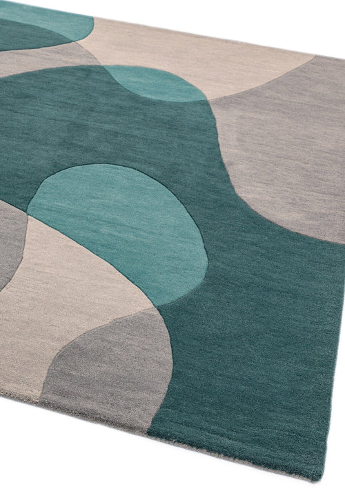 Vloerkleed MOMO Rugs Matrix MAX57 Arc Teal 160x230 cm - vtwonen shop