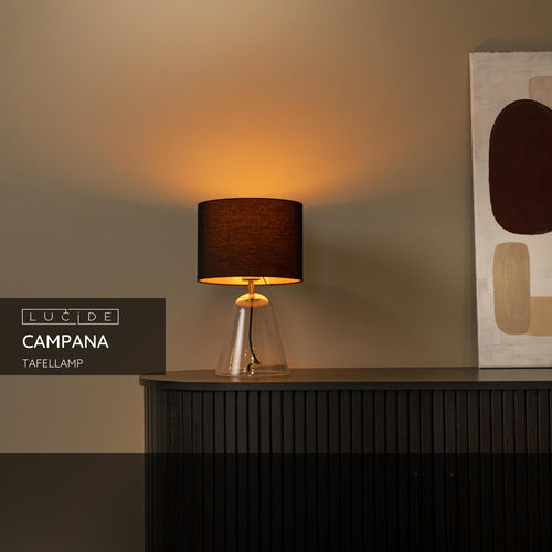 Lucide tafellamp CAMPANA - 1xE27 - Transparant