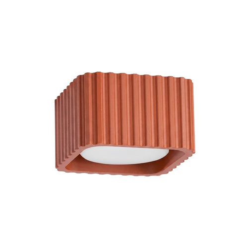 Sollux Lighting Plafondlamp RIFF 1 rode oker Gx53 - 10x10x6cm