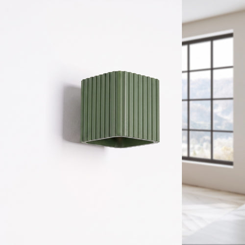 Sollux Lighting Wandlamp RIFF olijfgroen G9 - 10x12x10cm