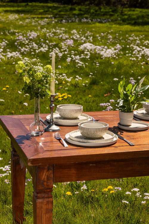 Mimo Homeware serviesset Dreamy Ivory & Limestone Valley - 6-delig - 2 personen