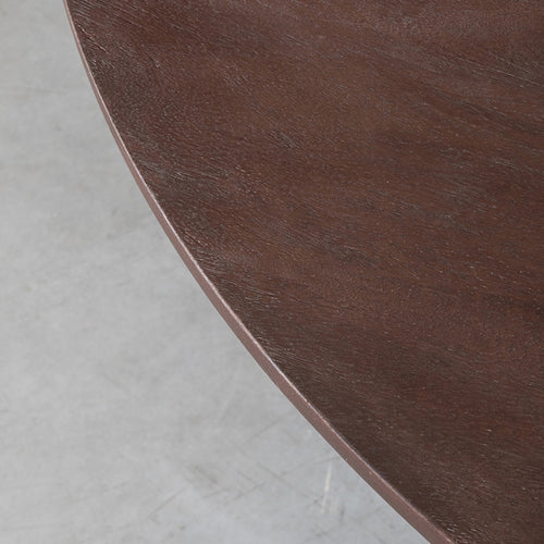 LABEL51 Eettafel Olly - Donkerbruin Mangohout - 150x150x75cm