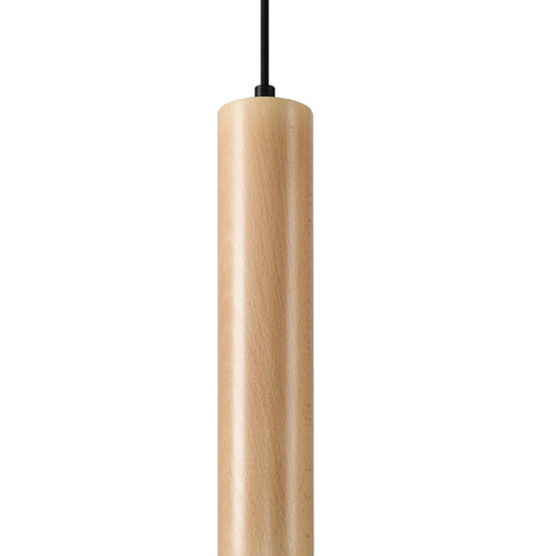Sollux Lighting Hanglamp LINO hout - 8x8x105cm