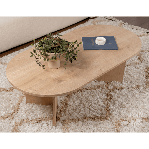 Calicosy - IRIS Ovale salontafel L119 cm - Kasjmier - 60x119x39,8 cm