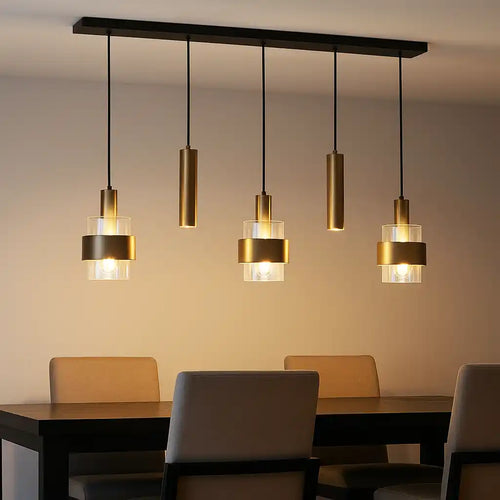 Highlight hanglamp Marrone - 5 lichts - 120  x 160   cm - brons