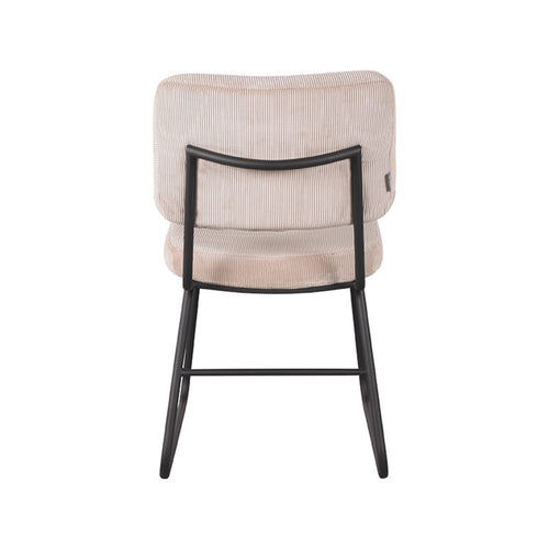 LABEL51 Eetkamerstoel Noah - Naturel Ribstof - Zithoogte 48cm - Set van 2 - vtwonen shop