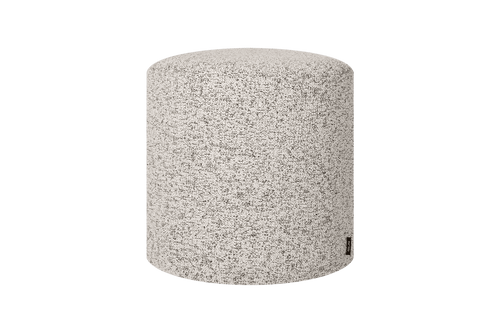 noo.ma Folk Pouf Tall - Clay Grey Mélange, 40x40x42 cm – vtwonen shop