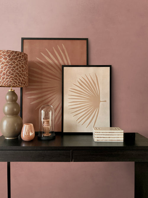 Origin Wallcoverings behang leemstuc terracotta roze - 50 x 900 cm - 348074