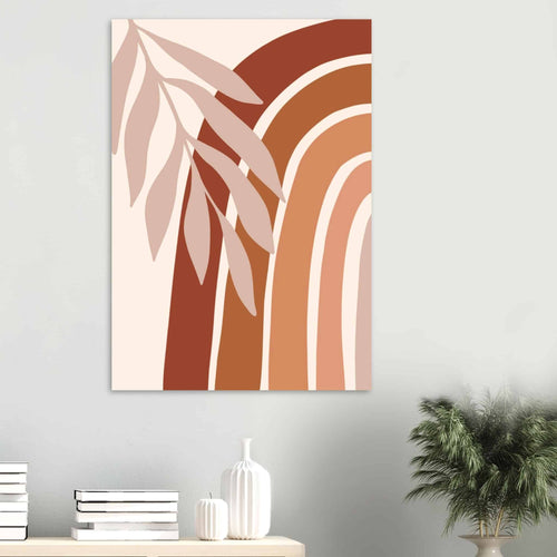 Artfulprints Poster met Lijst Boho – Radiant growth   - 70x100 cm - Meerkleurig