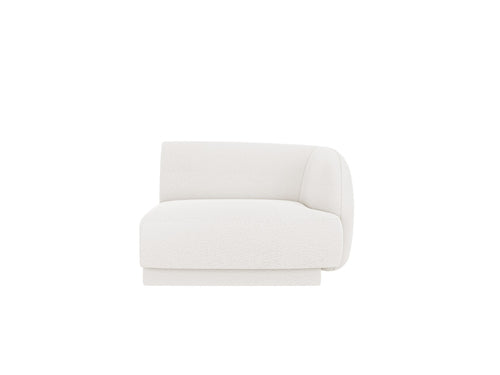 Micadoni rechter module Miley boucle wit - 90x90x70cm