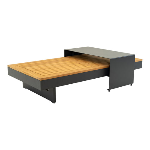 Lesli Living loungebank Barbados - grijs - 245x71x70cm