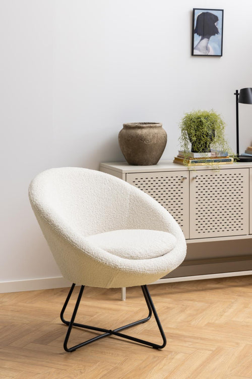 Rebellenclub Fauteuil Otta - Creme - vtwonen shop
