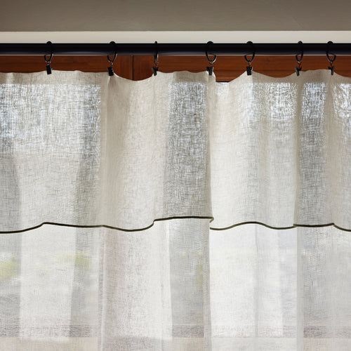 Madura Veiling Shadow puur witte en groene hommel 140x350 cm