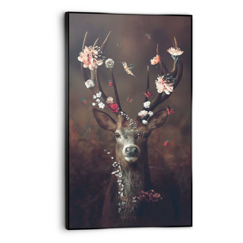 Reinders Fauna Flora Deer art frame -  bruin - woonkamer - 118x70cm