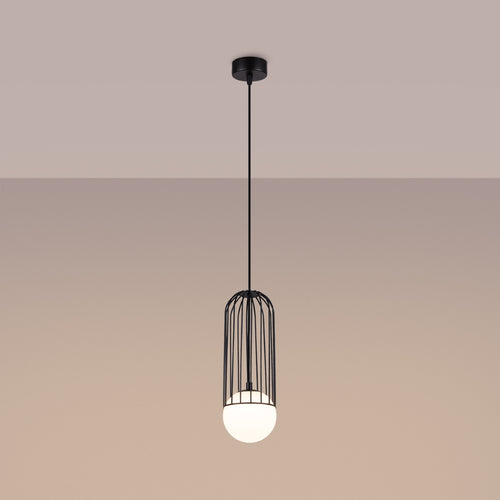 Sollux Lighting Hanglamp BRINA 1 zwart - 12x12x115cm