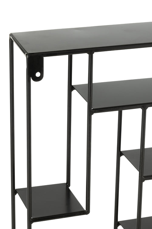 J-Line wandrek Maranta - metaal - zwart - vtwonen shop