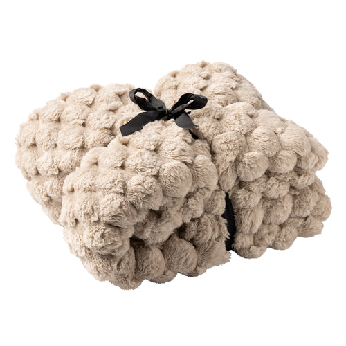 VIVIAN - plaid 150x200 cm - superzacht - 100% gerecycled - Pumice Stone - beige