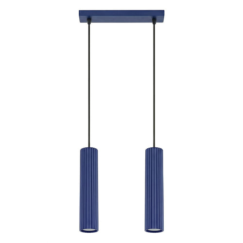 Sollux Lighting Hanglamp KARBON 2 ultramarijn - 30x6,5x90cm