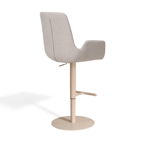 Nolon Niva-Eef tulp barkruk beige verstelbaar - beige poten