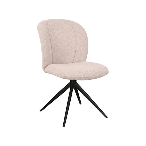LABEL51 Eetkamerstoel Kimo - Naturel/Zwart - Draaibaar - Set van 2 - vtwonen shop