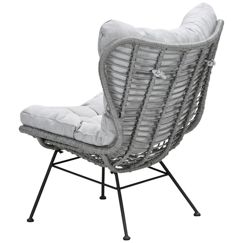 Libelle wicker relax tuinstoel - taupe - valley sand