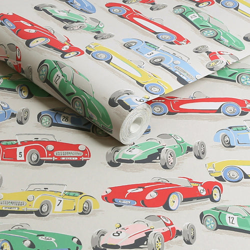 Cath Kidston Vliesbehang - Vintage Cars Multi - vtwonen shop