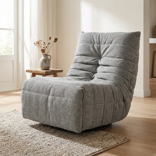 Starfurn Relaxfauteuil Zen - Grijs - Draaibaar - 97x78x90cm