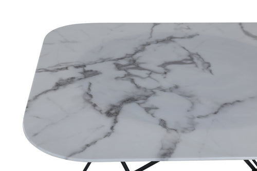 Rebellenclub Salontafel Ludlow - 80 x 80 cm - Wit