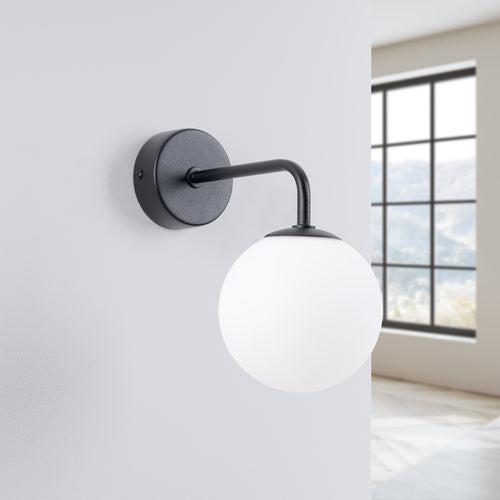 Sollux Lighting Wandlamp ASTRAL 1 zwart - 10x22x21cm