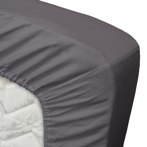 Ten Cate hoeslaken - 100% katoensatijn - 180x200 - antraciet