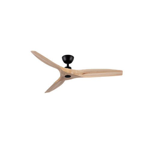 Nova Luce ARCADIA Plafondventilator zwart, naturel hout, 5 snelheden, DC-motor, 40W